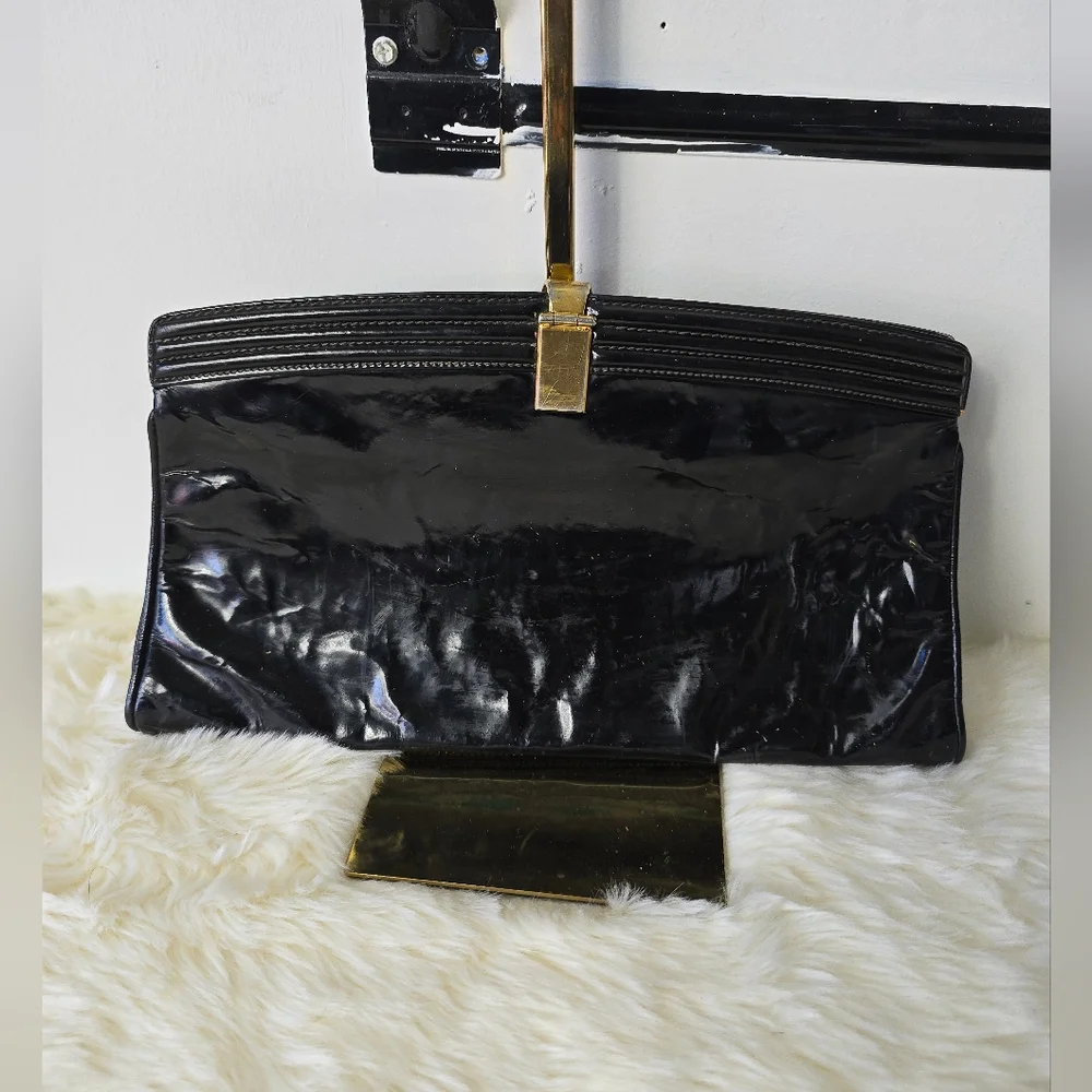 Gucci Vintage Patent Leather Clutch Bag - Picture 3 of 8